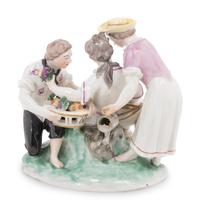A Karl G. Lück for Frankenthal Porcelain Figural Group