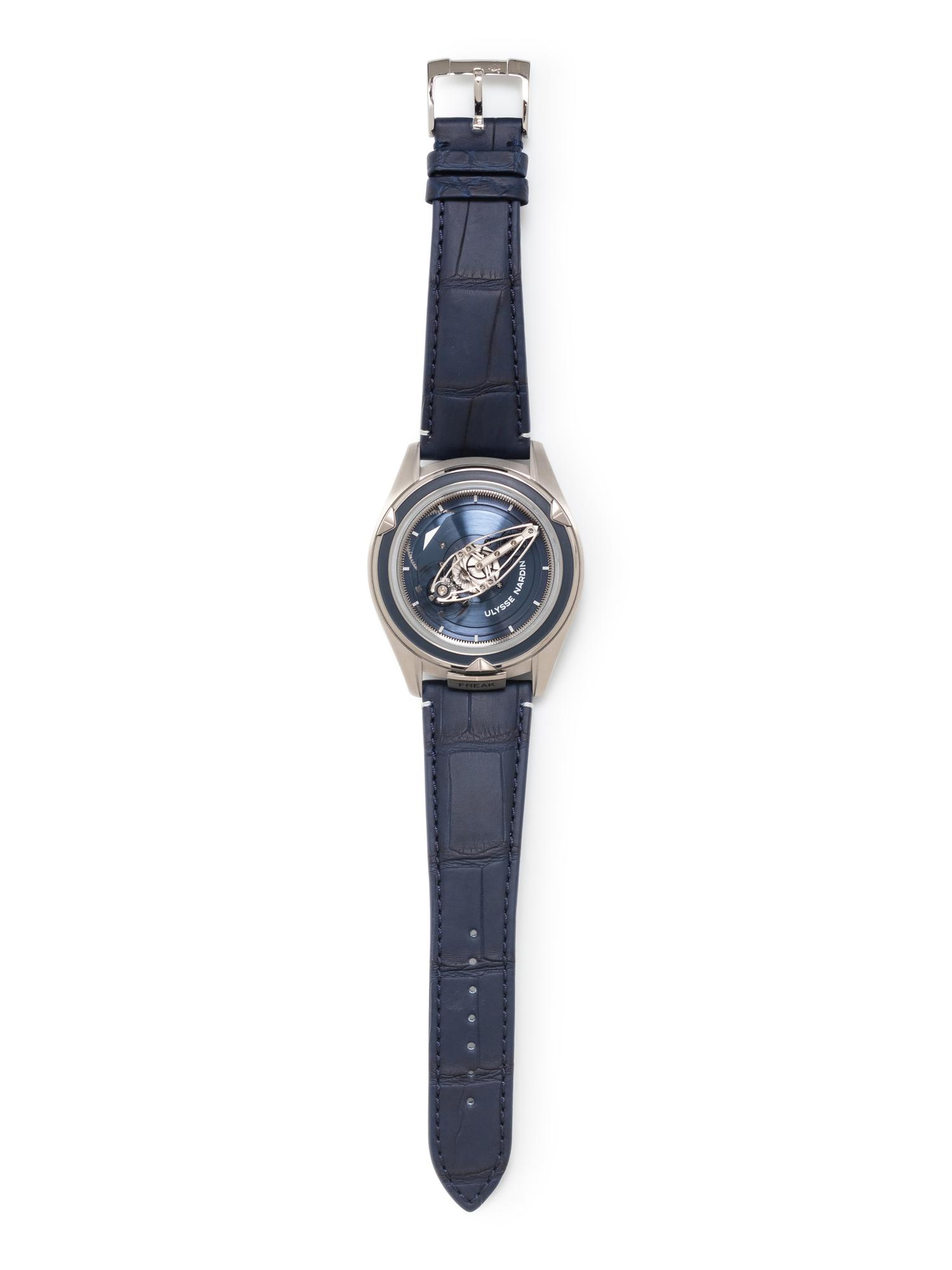 ULYSSE NARDIN, PLATINUM 'FREAK VISION' TOURBILLON WATCH