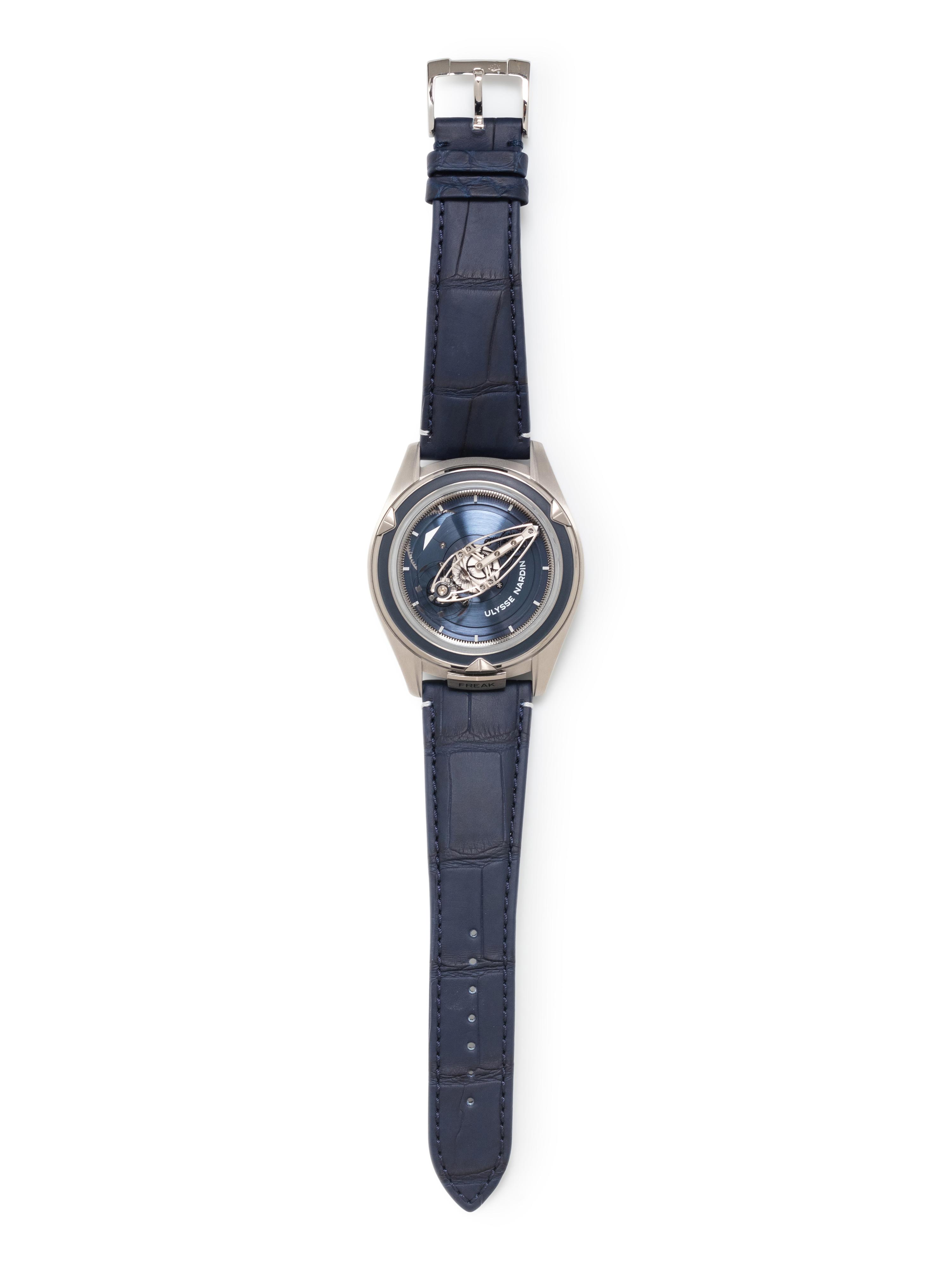 ULYSSE NARDIN, PLATINUM 'FREAK VISION' TOURBILLON WATCH