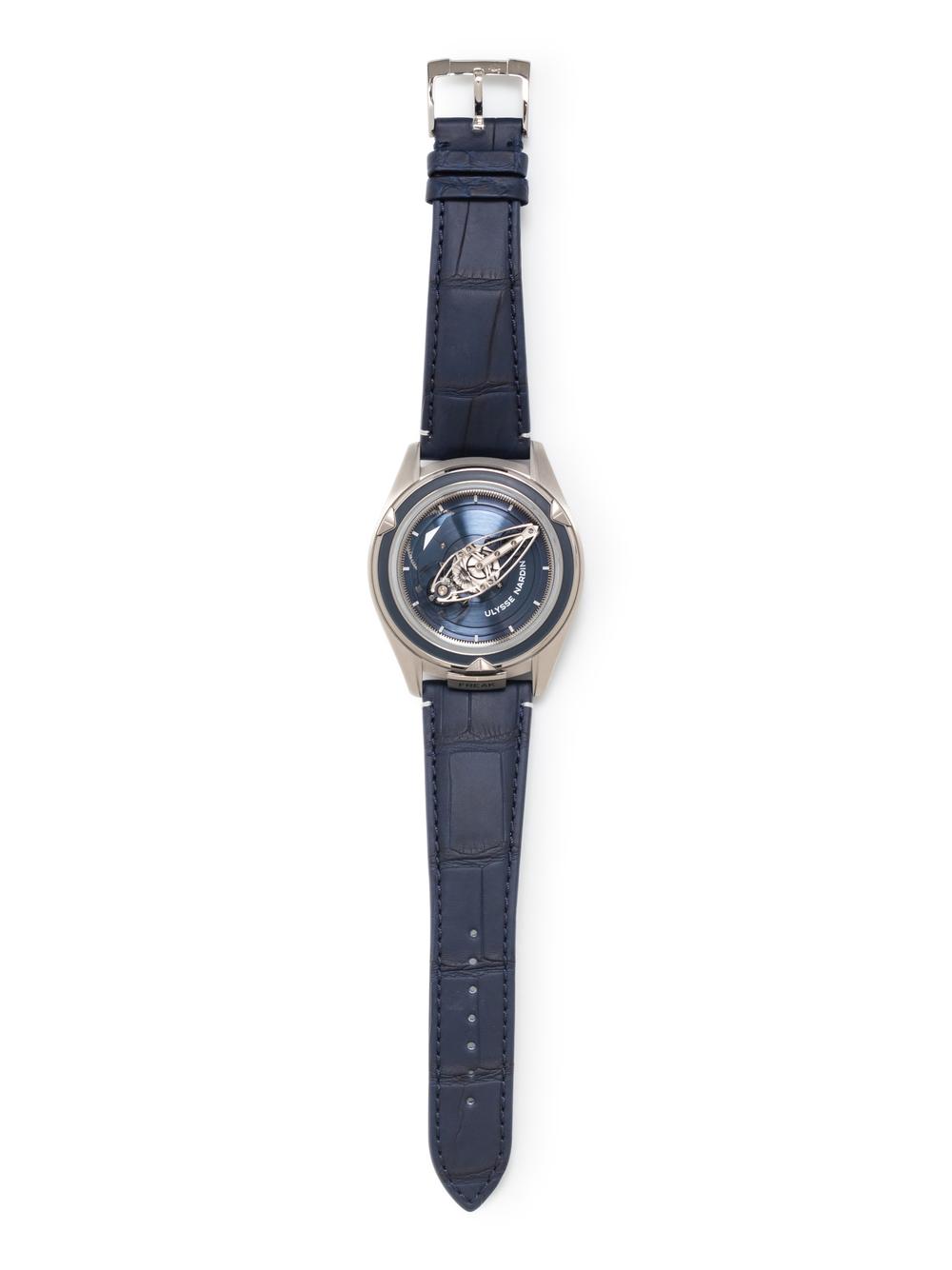 ULYSSE NARDIN, PLATINUM 'FREAK VISION' TOURBILLON WATCH