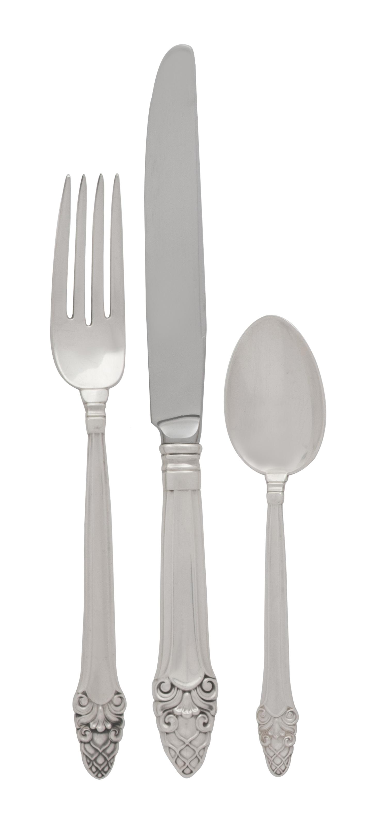 An American Silver Flatware Set