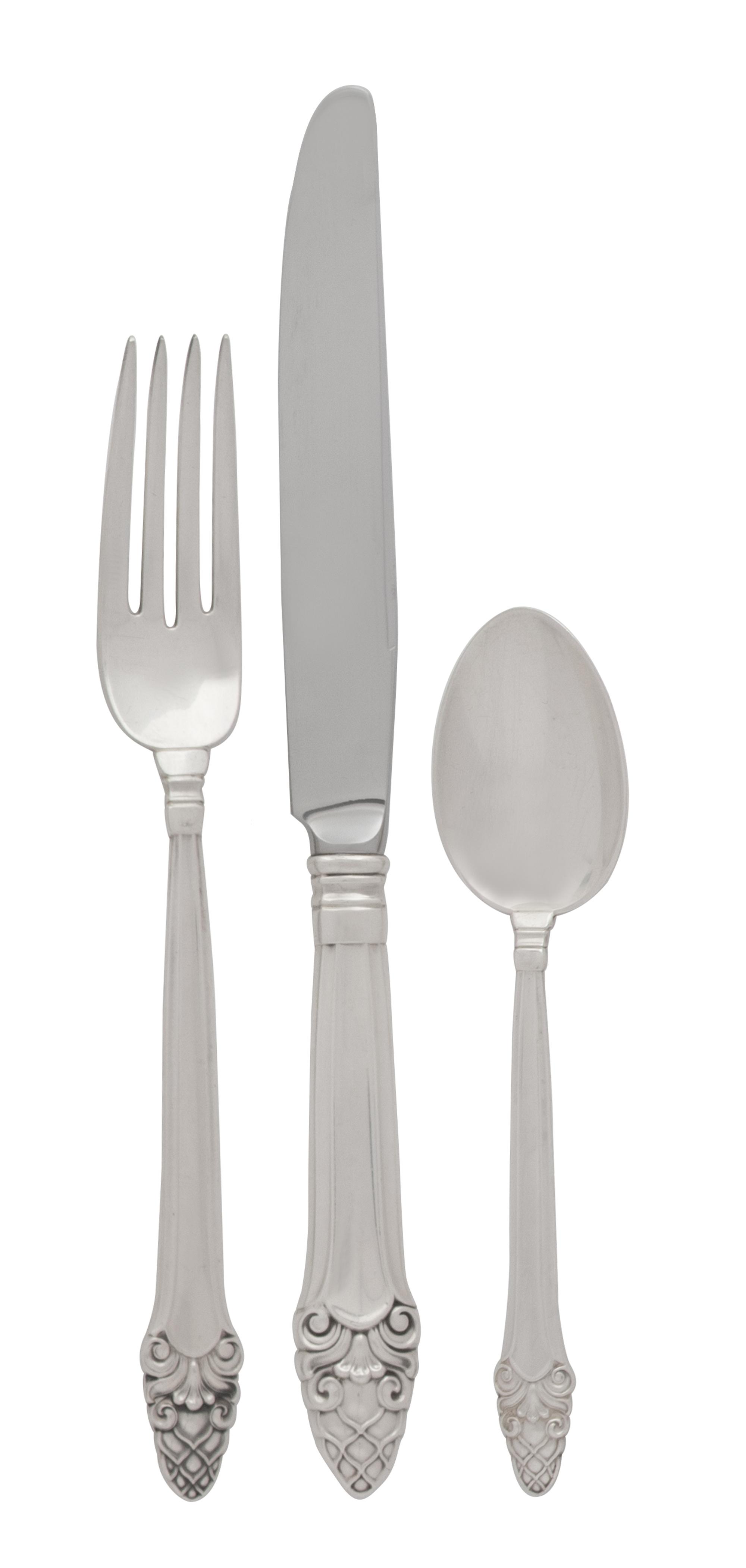An American Silver Flatware Set
