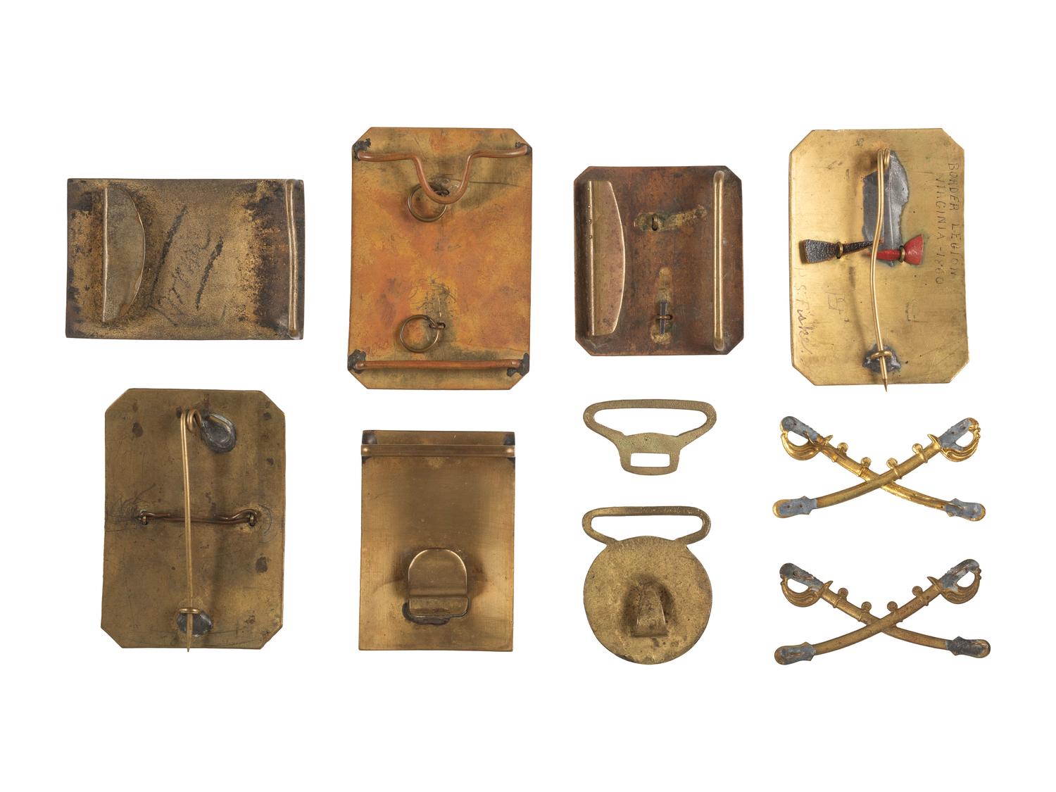 [MILITARIA]. A collection of post-war belt plates and insignia, comprising: