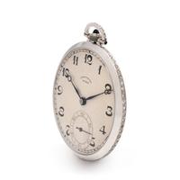 BUREN, PLATINUM AND DIAMOND POCKET WATCH