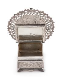 A Russian Silver Throne Salt, Maker's Mark Cyrillic SK, Late 19th Century,