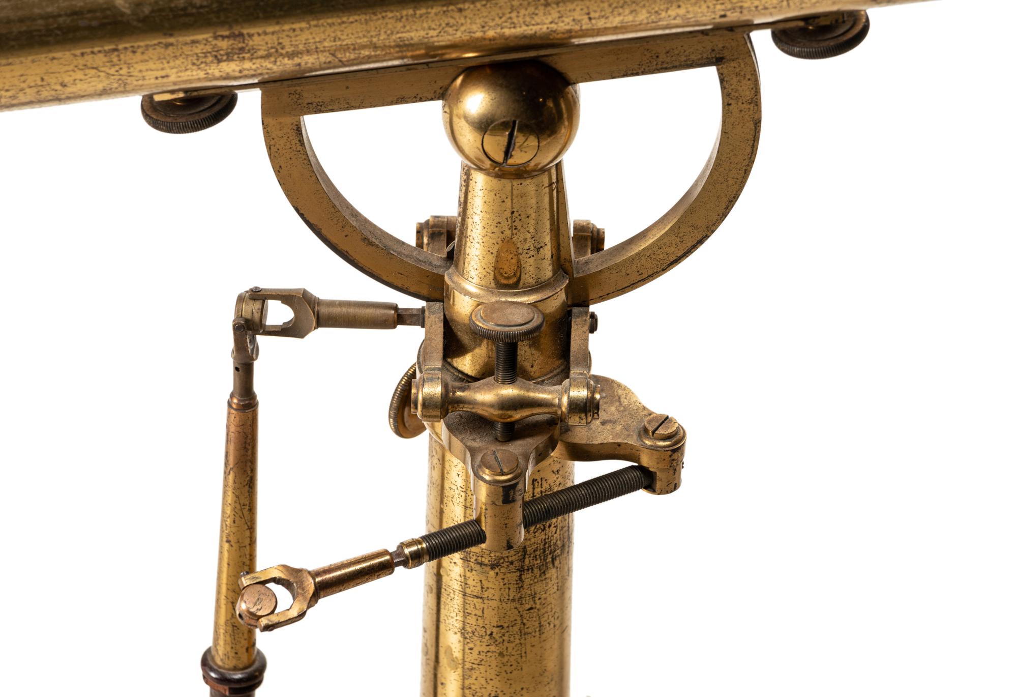 An English Lacquered Brass 3-Inch Table Telescope