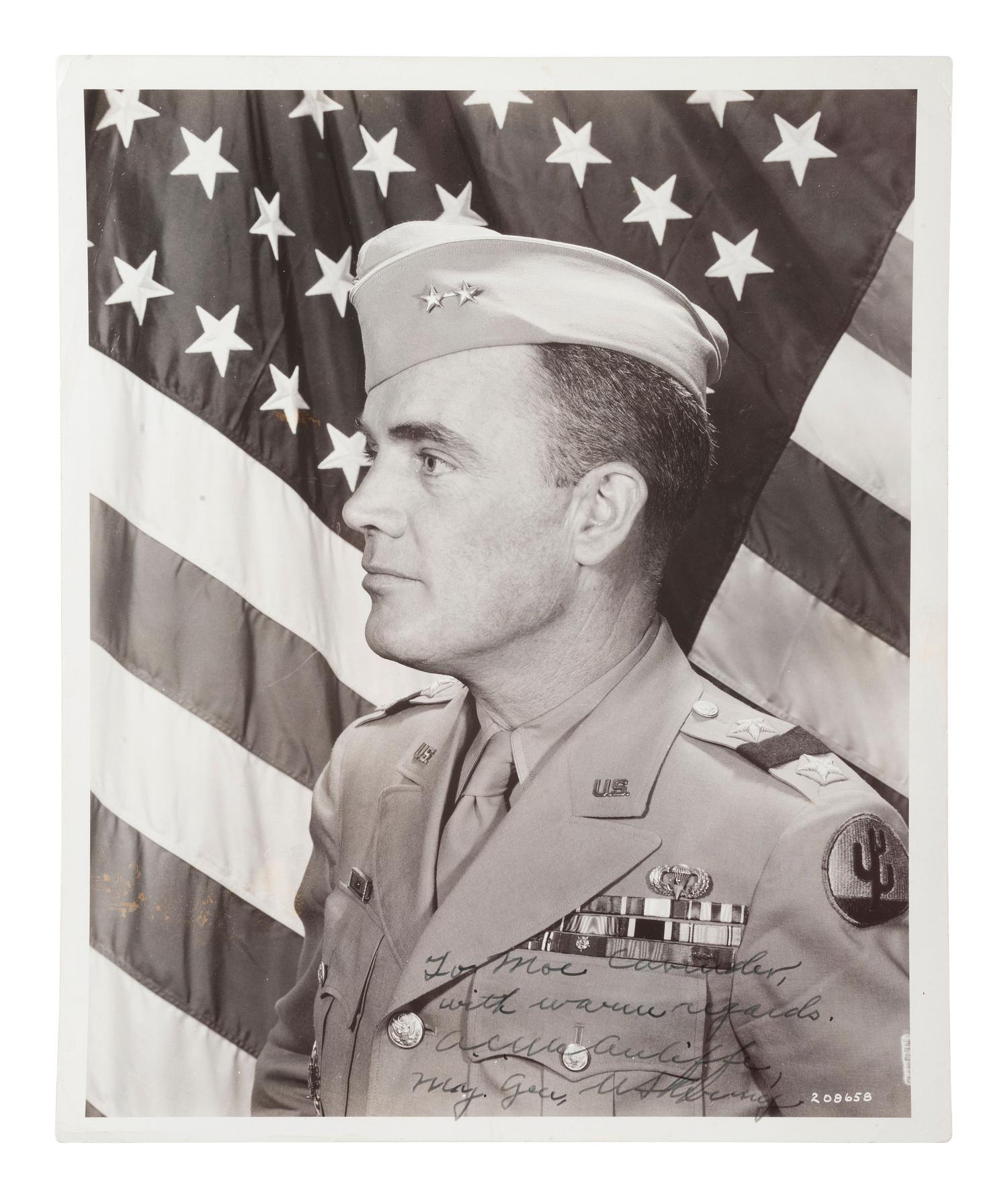[WWII]. Signatures from veterans of the Battle of the Bulge and Battle of Remagen Bridge.