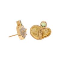 RICHARD KIMBALL, DEMANTOID GARNET EARRINGS