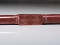 Western Great Lakes Catlinite Pipe and Stem, with Horse