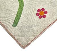 A Southern Whig Rose Quilted and Appliqued Cotton Quilt