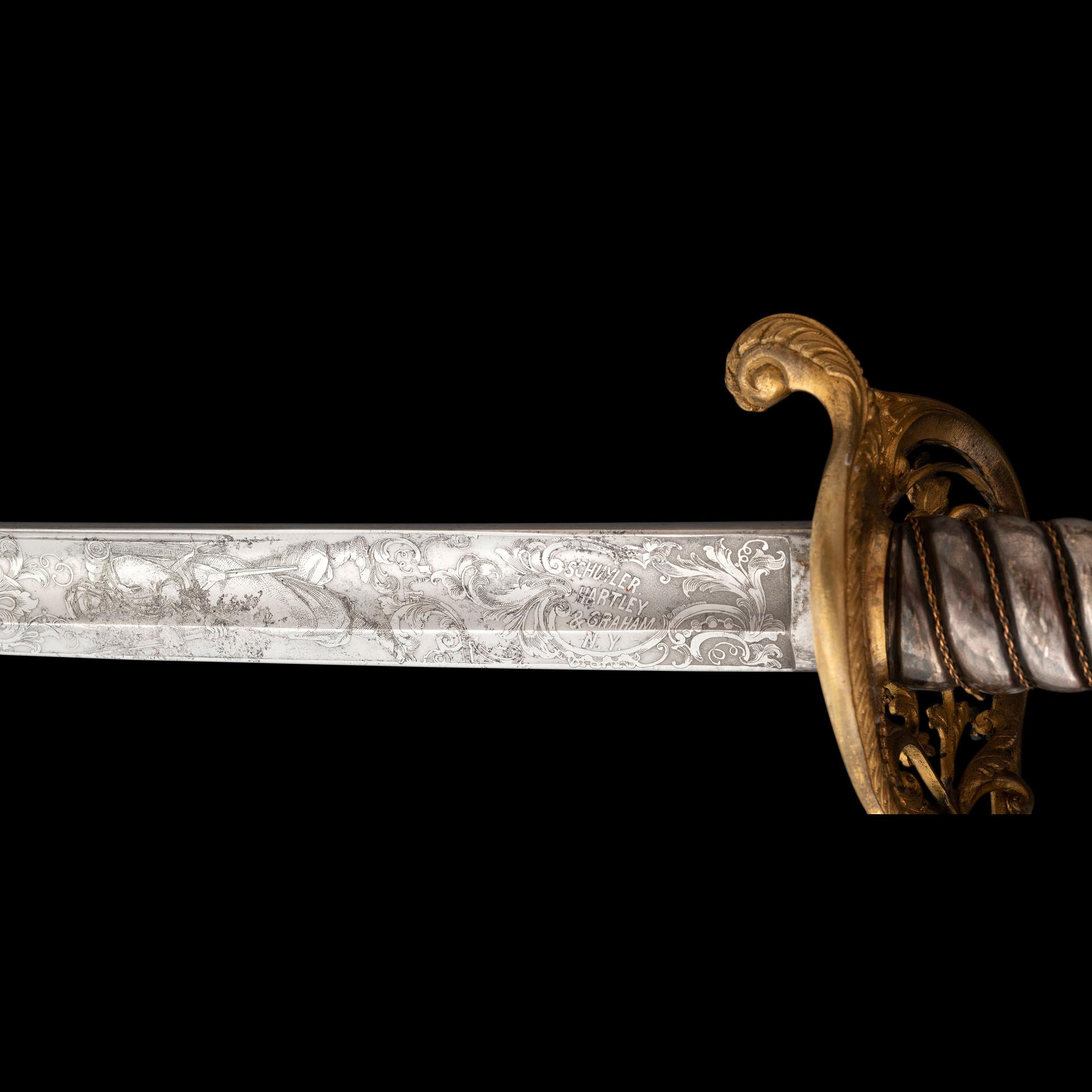 Very Fine Schuyler, Hartley & Graham Presentation Sword of Lt. Col. C.S. Hansen, 20th KY Inf. & 37th KY Mounted Inf.- WIA & POW at Saltville, VA