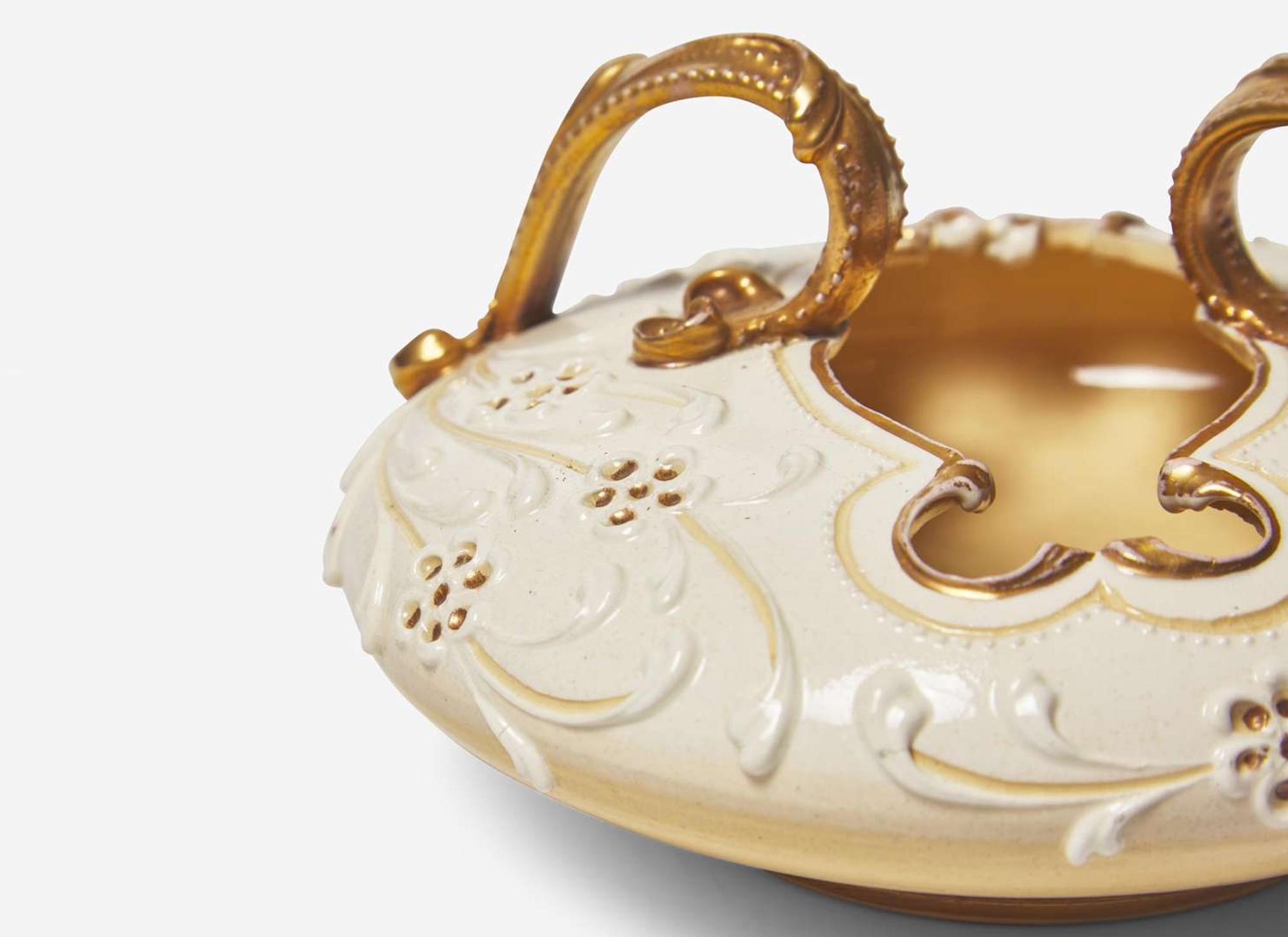 A Wedgwood Harry Barnard Queensware Handled Vase, UK, circa 1895