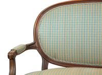 A Louis XVI Style Carved Mahogany Canape — 19TH CENTURY