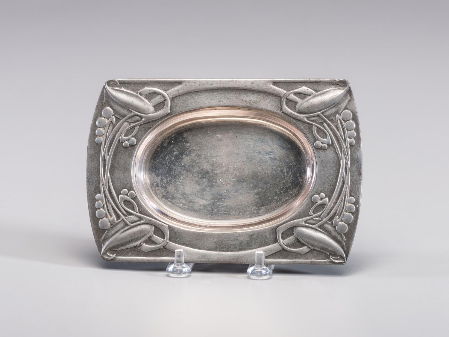 A Liberty & Co. Tudric Pewter Butter Dish