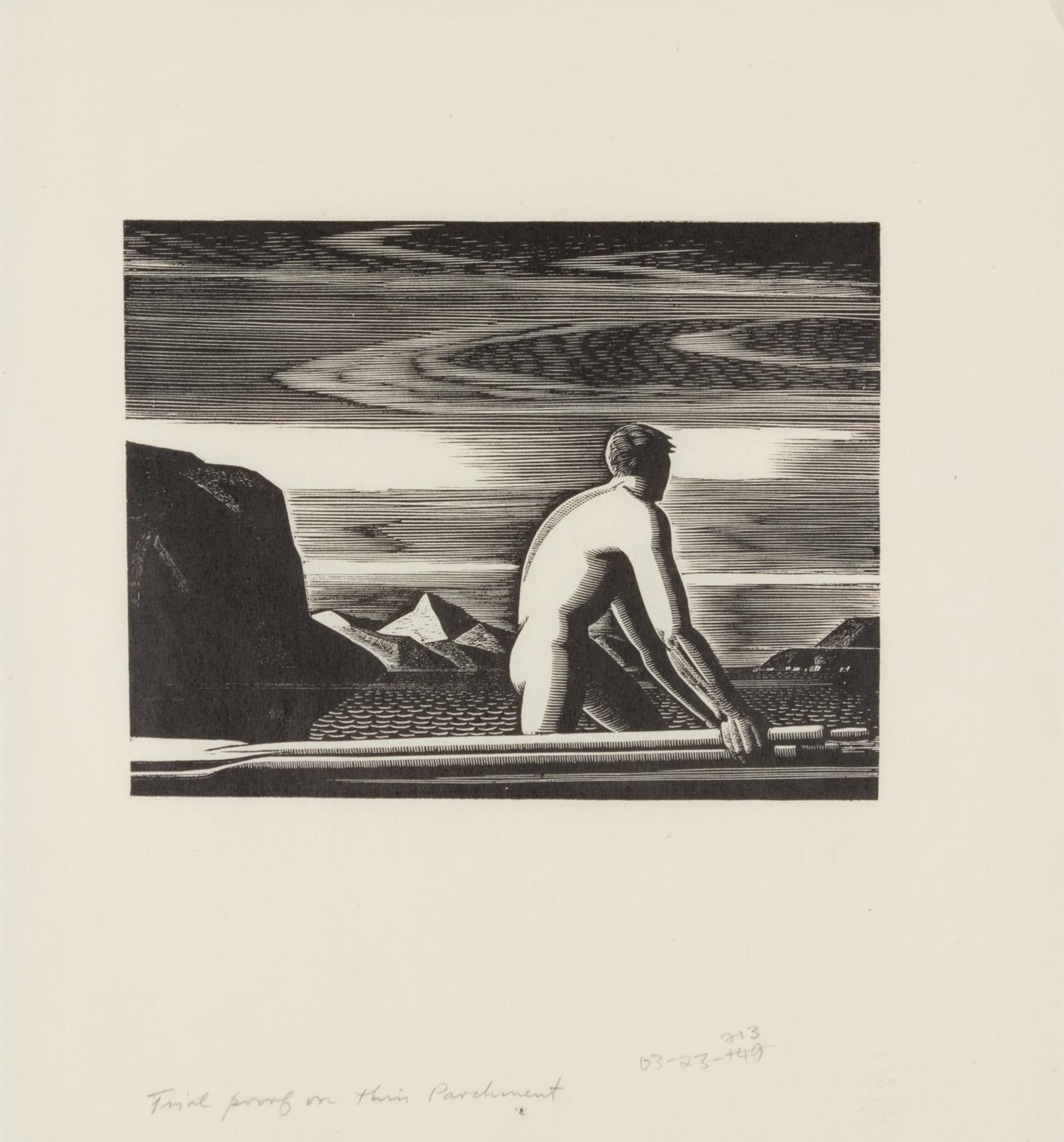 Rockwell Kent, (American, 1882-1971), Untitled (A group of 6 posthumous wood engravings printed by Letterio Calapai)