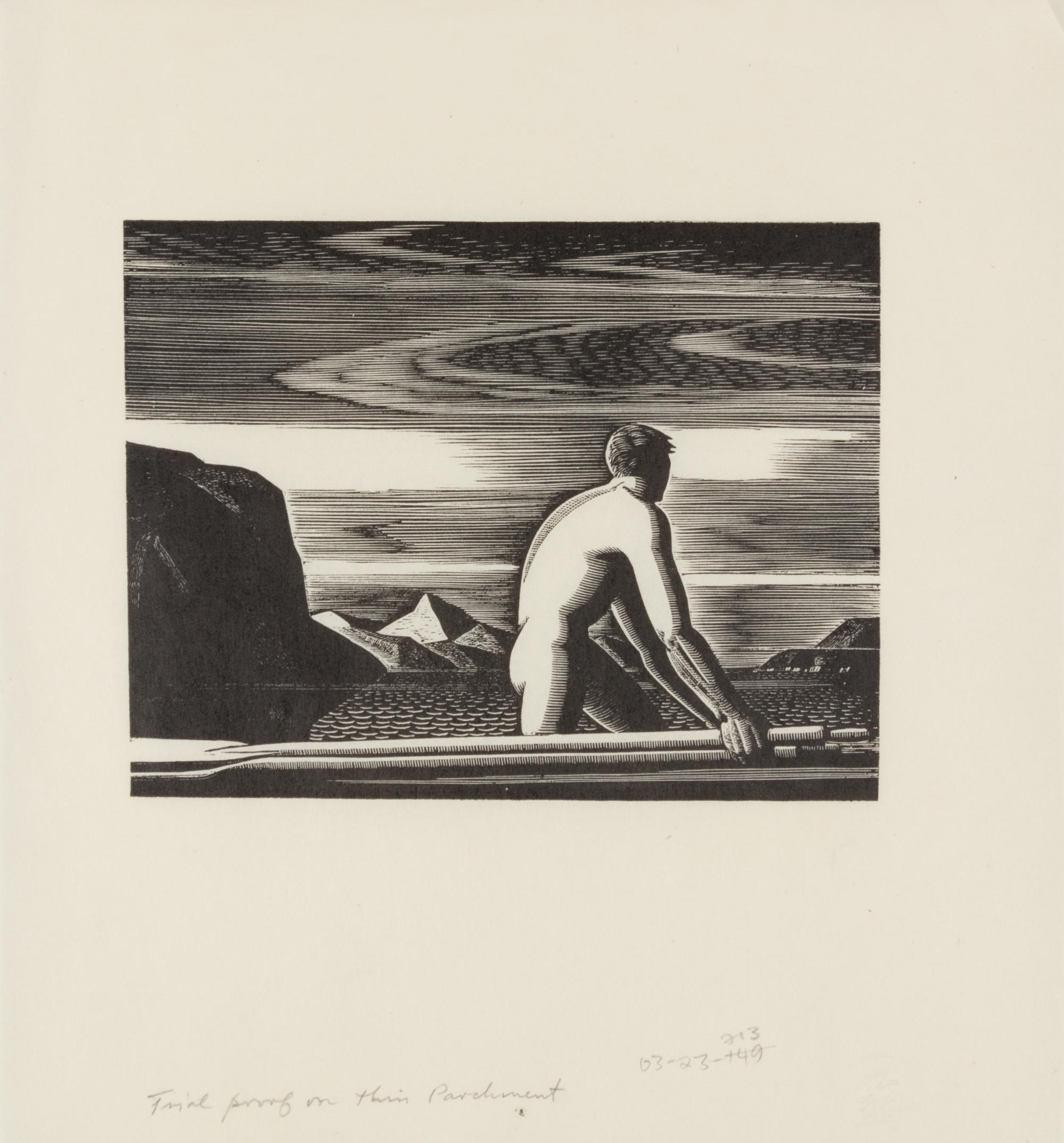 Rockwell Kent, (American, 1882-1971), Untitled (A group of 6 posthumous wood engravings printed by Letterio Calapai)