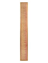 A Continental Embroidered Silk Panel in a Giltwood Frame