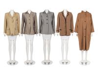 Four Hermès Jackets and One Coat, 1980-90s