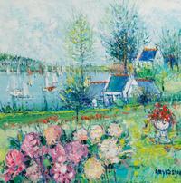 Yolande Ardissone, (French, b. 1927), La mer a brehat