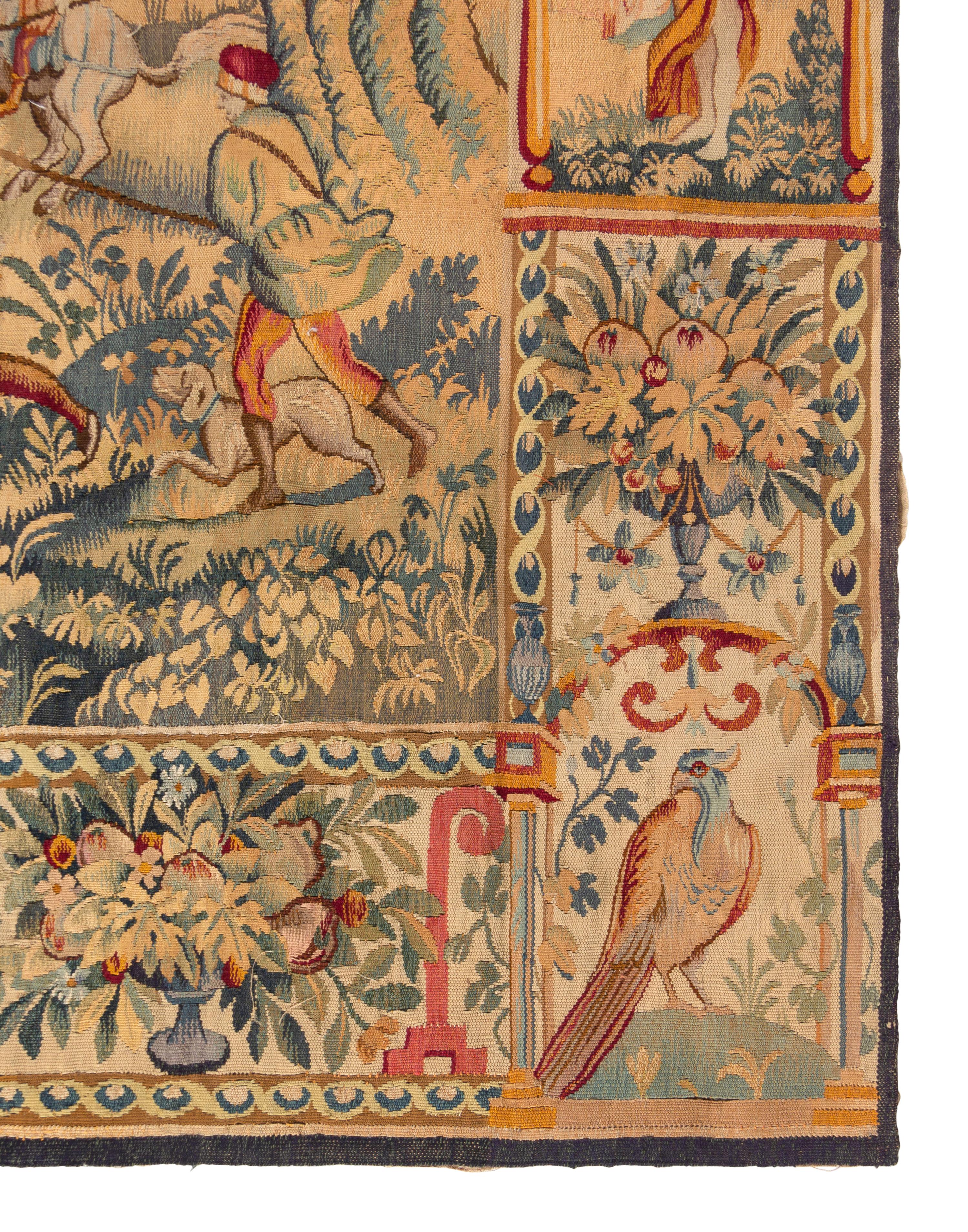 A Continental Wool Tapestry