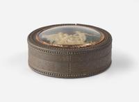 A unique commemorative Neoclassical double-sided composition "Americana Prosperitas" snuff box, attributed to Jean Martin Renaud (French, 1746-1821), circa 1785