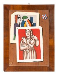 Two Italian Trompe-L'Oeil Collage Paintings — 20TH CENTURY