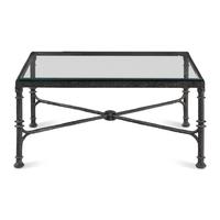 A Bronze and Glass Cocktail Table