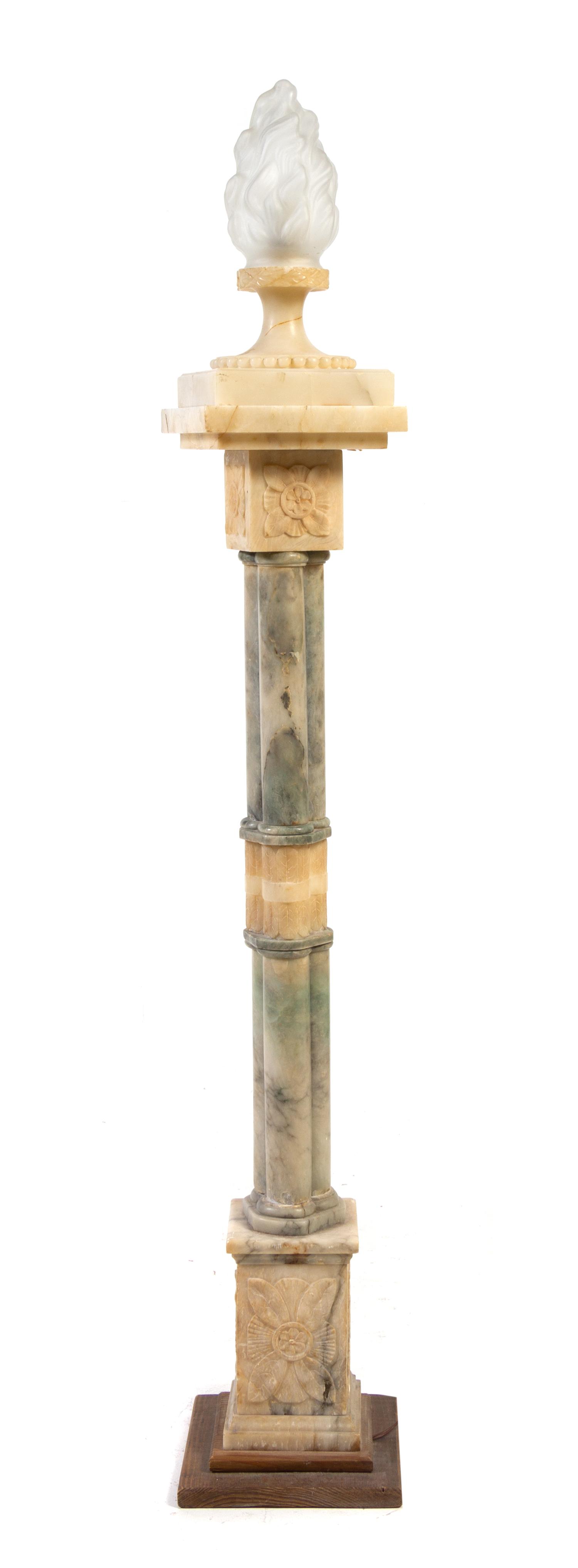 A Contintental Marble Torchere Height 56 inches. — 19TH/20TH CENTURY