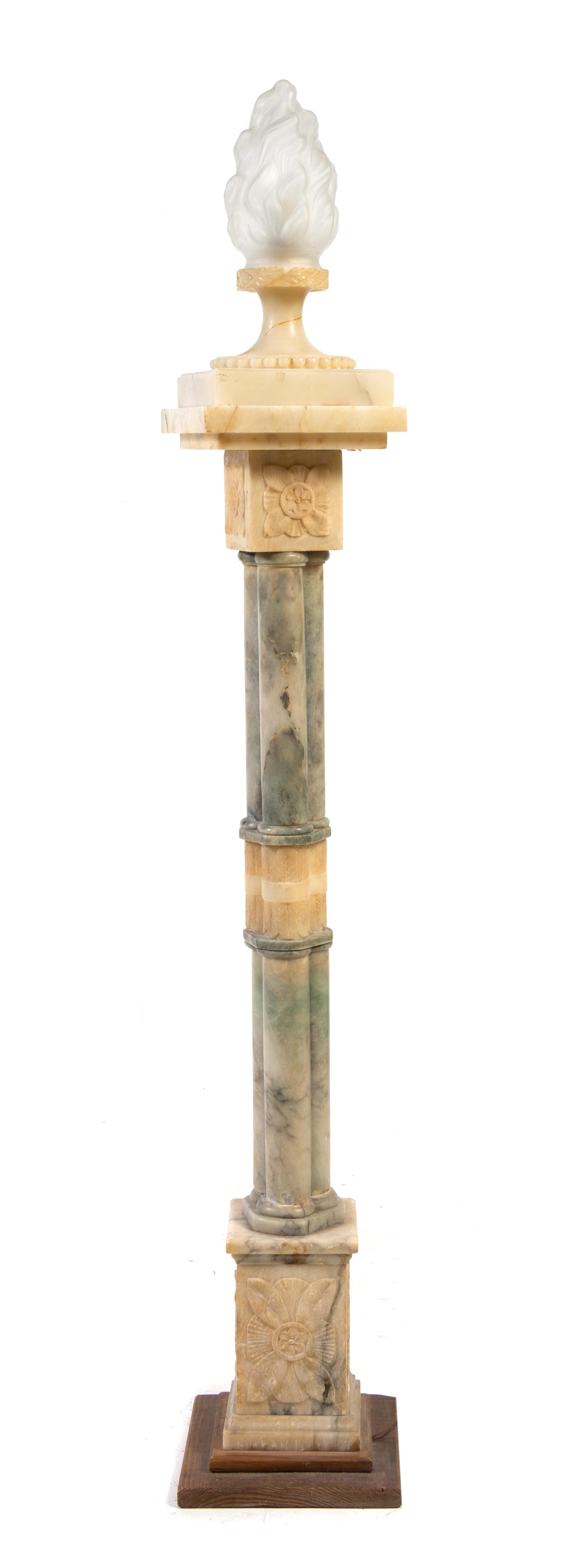 A Contintental Marble Torchere Height 56 inches. — 19TH/20TH CENTURY