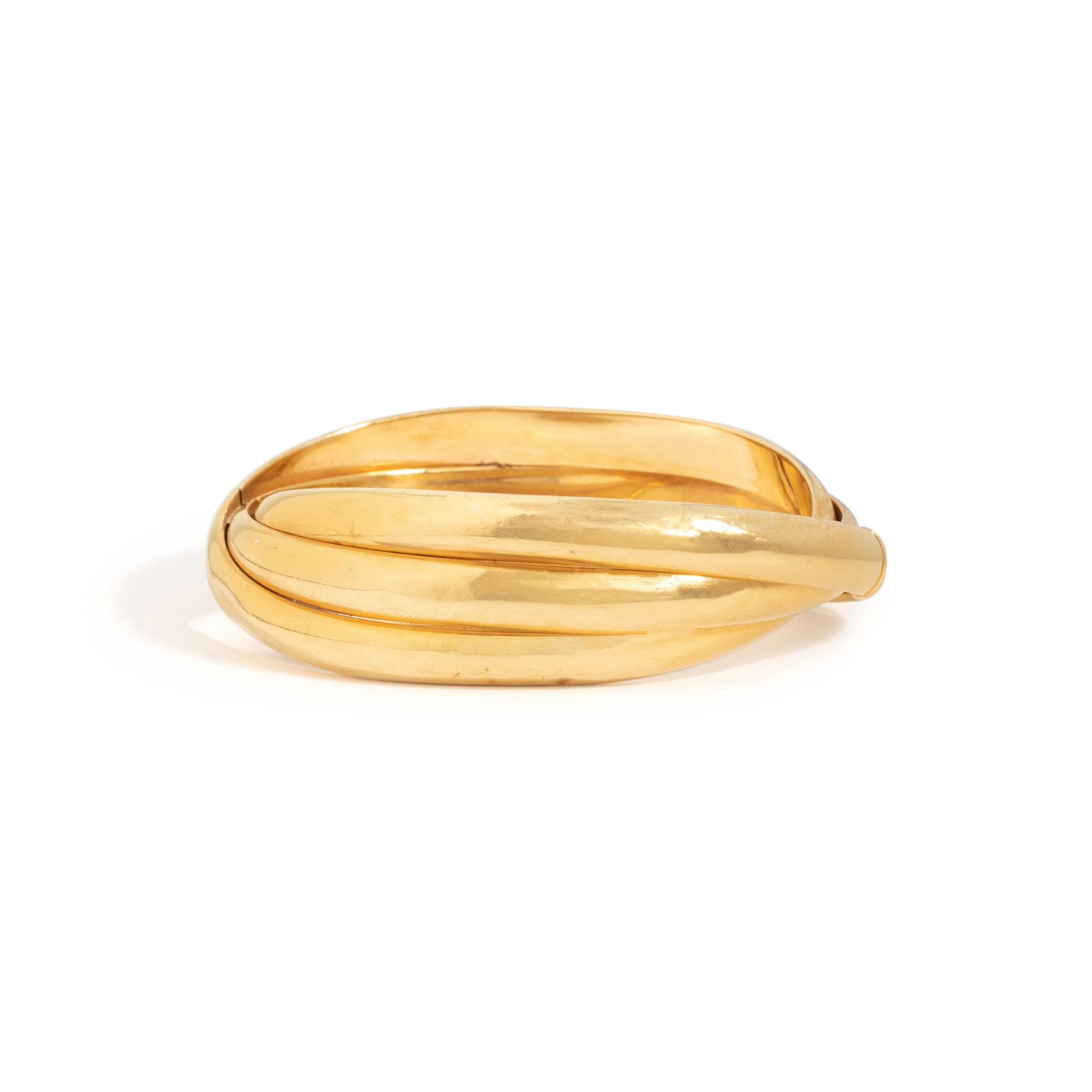YELLOW GOLD BANGLE BRACELET