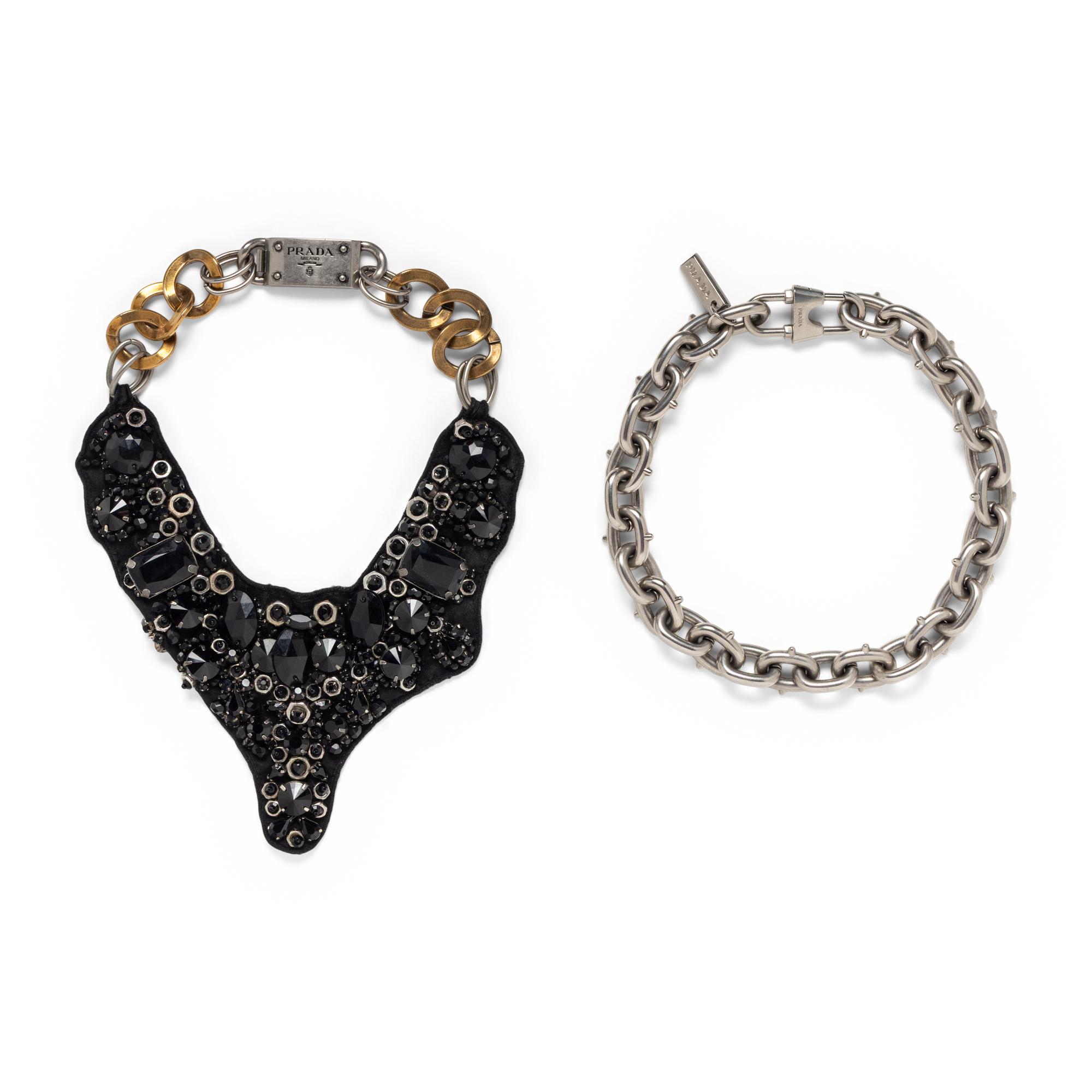 PRADA, TWO NECKLACES