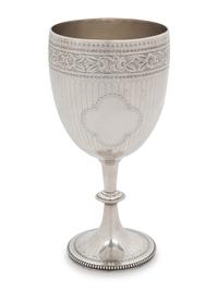 A Victorian Silver Wine Goblet