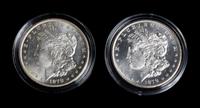 Two United States 1878-CC Morgan Silver Dollars