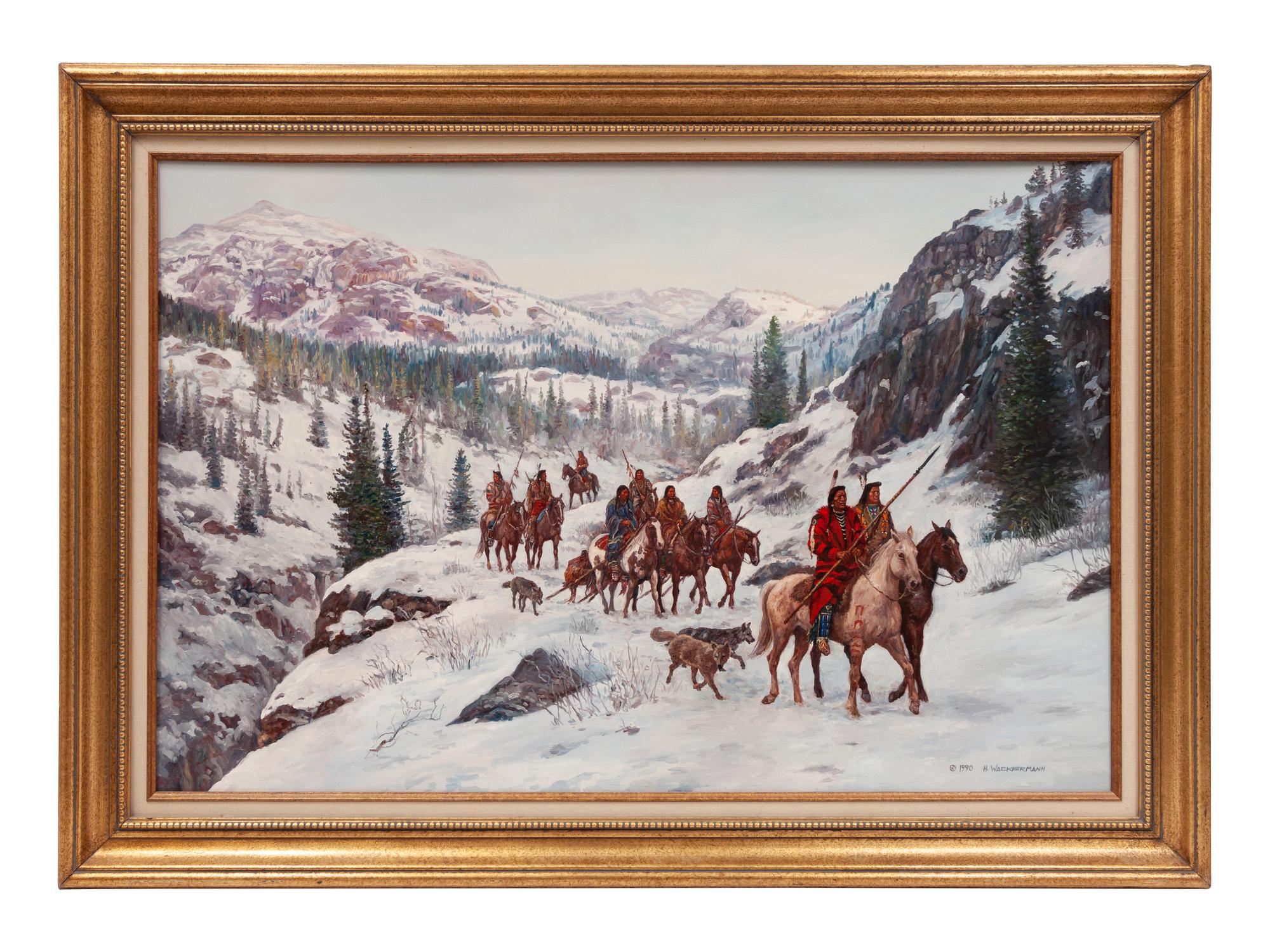Blackfeet Moving Camp