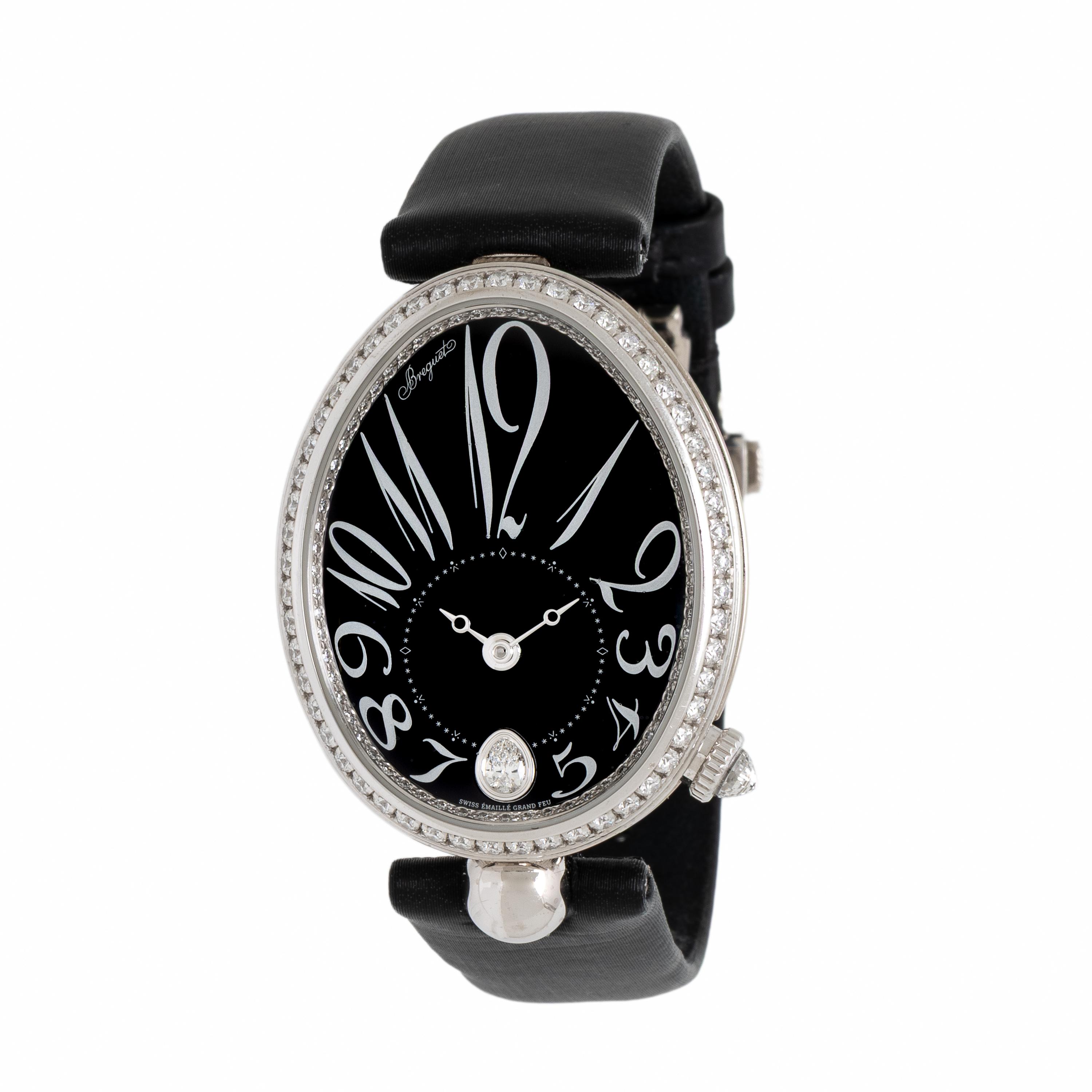 Breguet, Ref. 8918, 18K White Gold and Diamond 'Reine de Naples' Watch, with Box & Papers