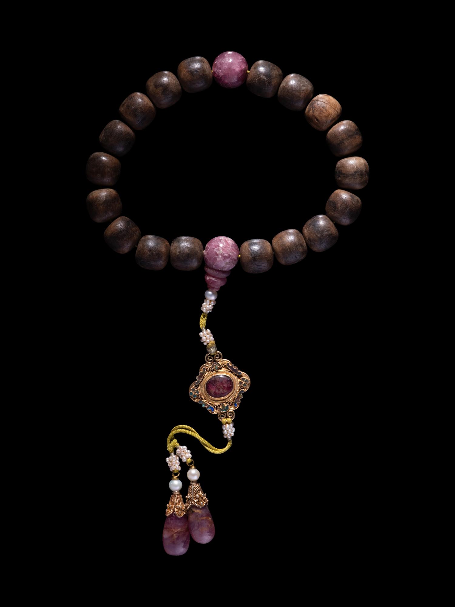 A Strand of Chinese Aloeswood Praying Beads