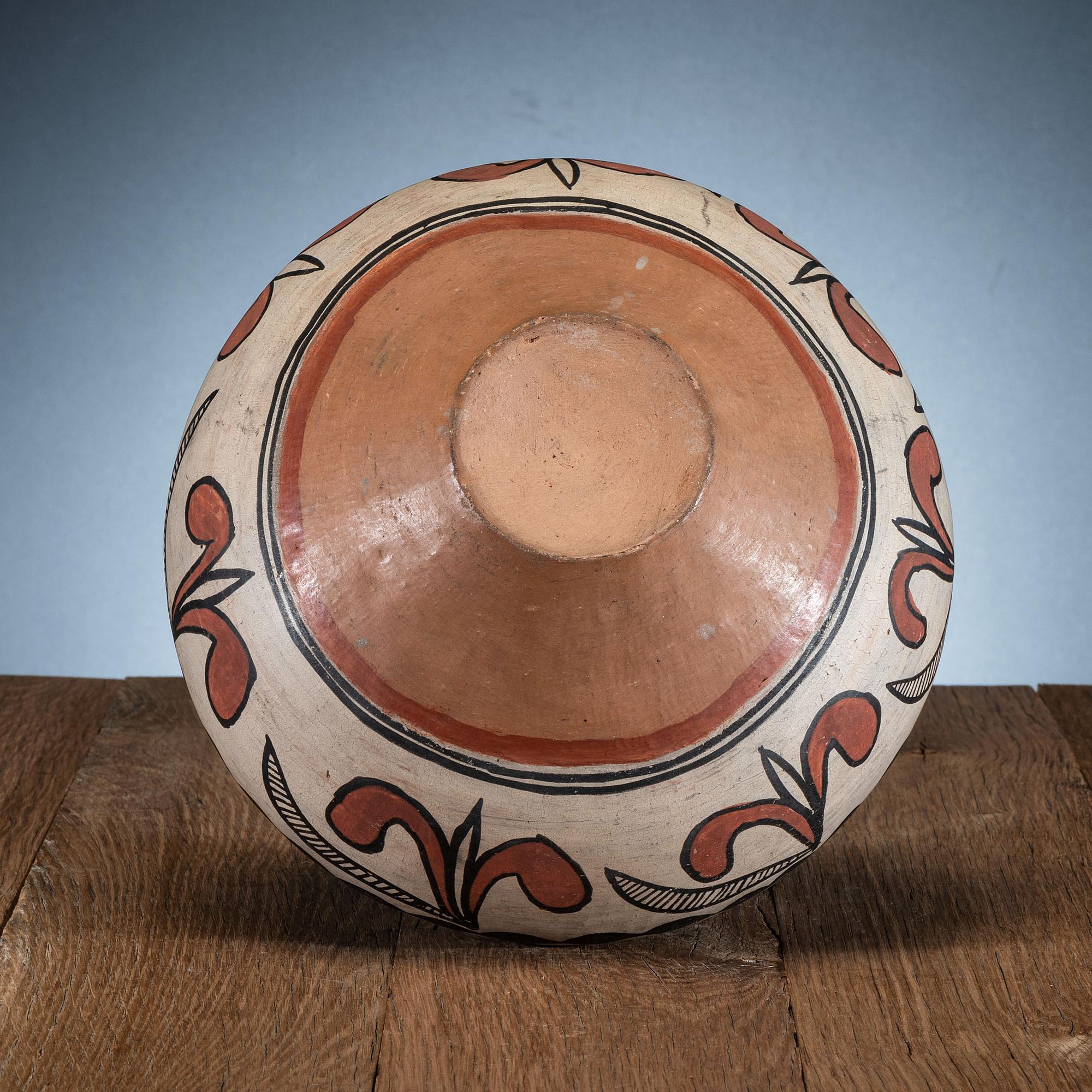 San Ildefonso Polychrome Pottery Jar