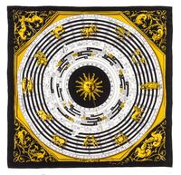 An Hermes Silk Scarf, 35 x 35 inches.