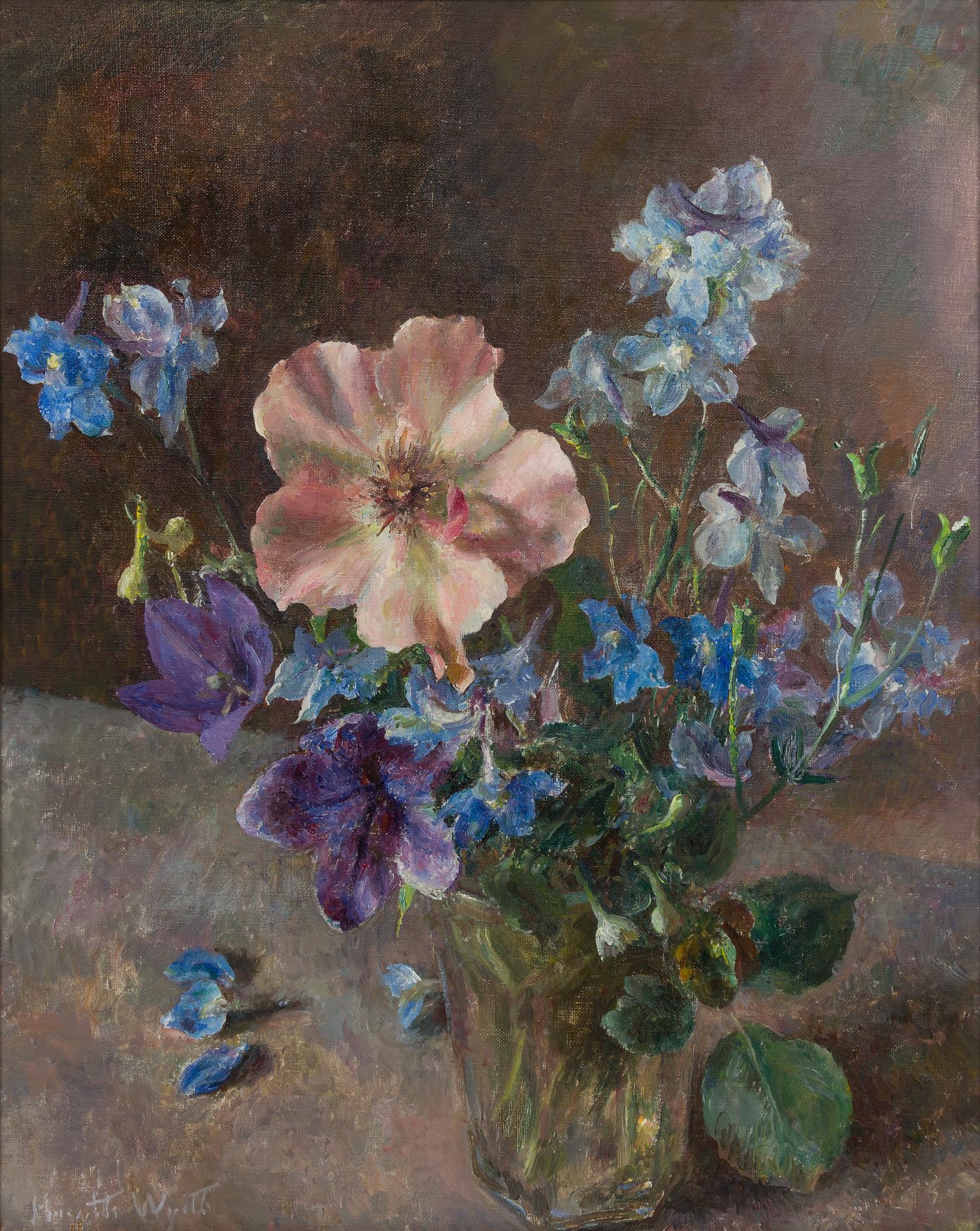 Henriette Wyeth, (American, 1907-1997), Dainty Bess and Delphinium
