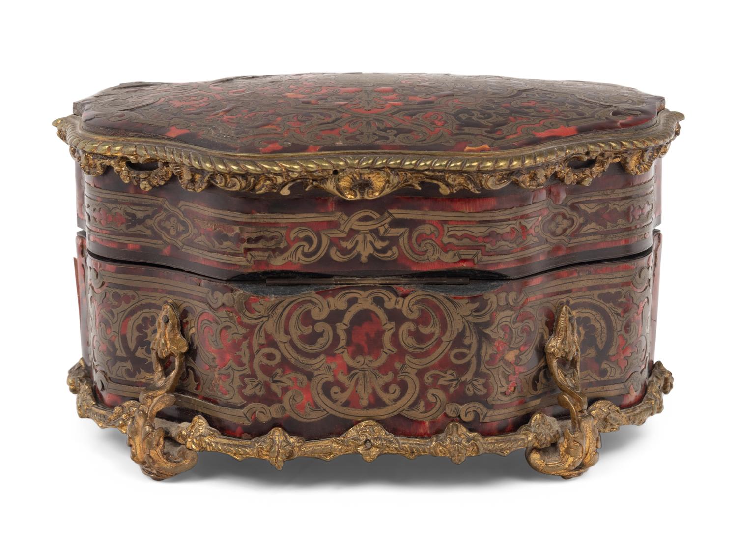 A Napoleon III Gilt Bronze Mounted Boulle Marquetry Dresser Casket
