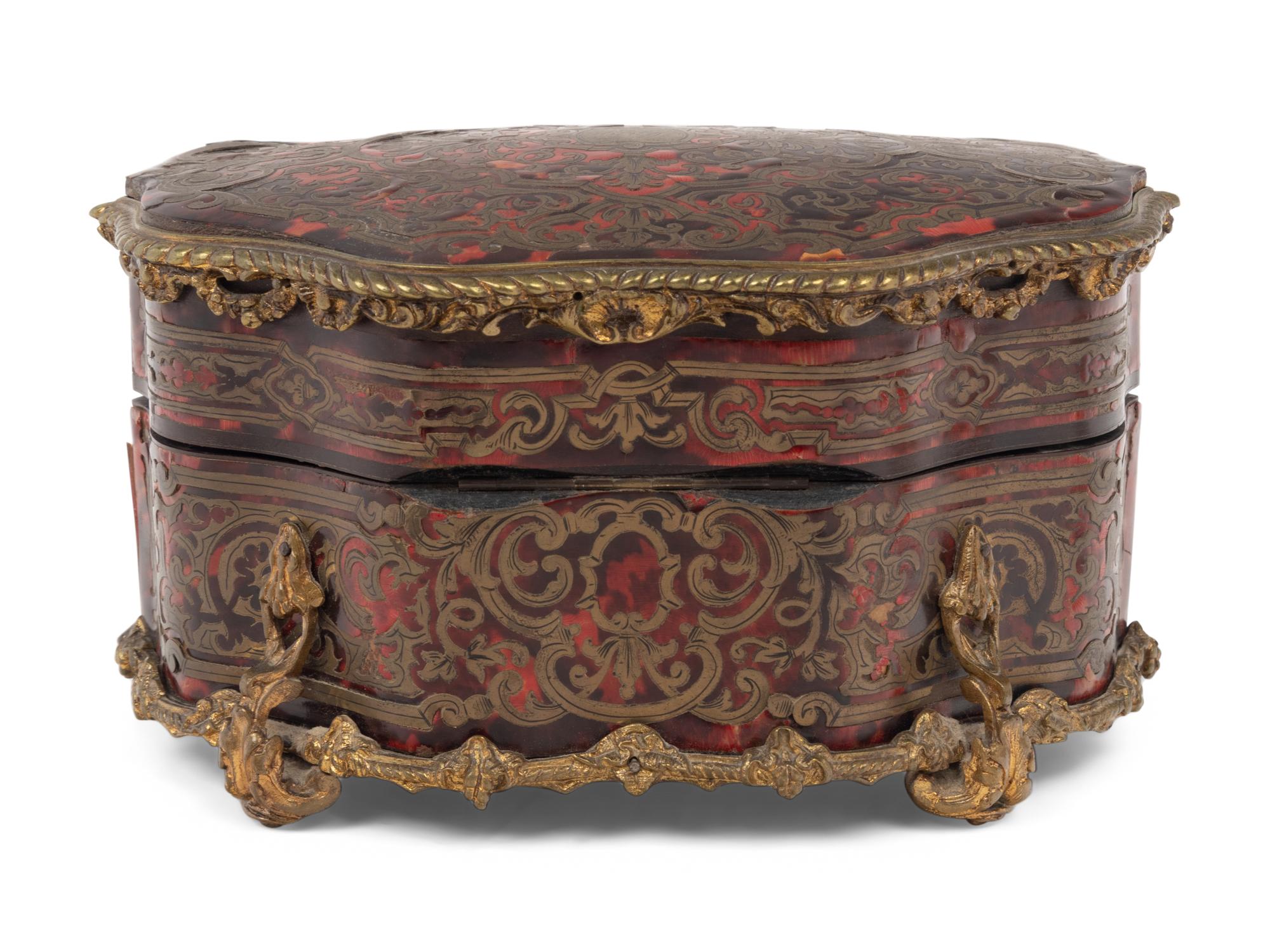 A Napoleon III Gilt Bronze Mounted Boulle Marquetry Dresser Casket