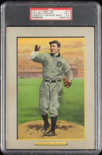 A 1911 T3 Turkey Red Cabinets Wild Bill Donovan Baseball Card (PSA 3.5 VG+) Checklist Back
