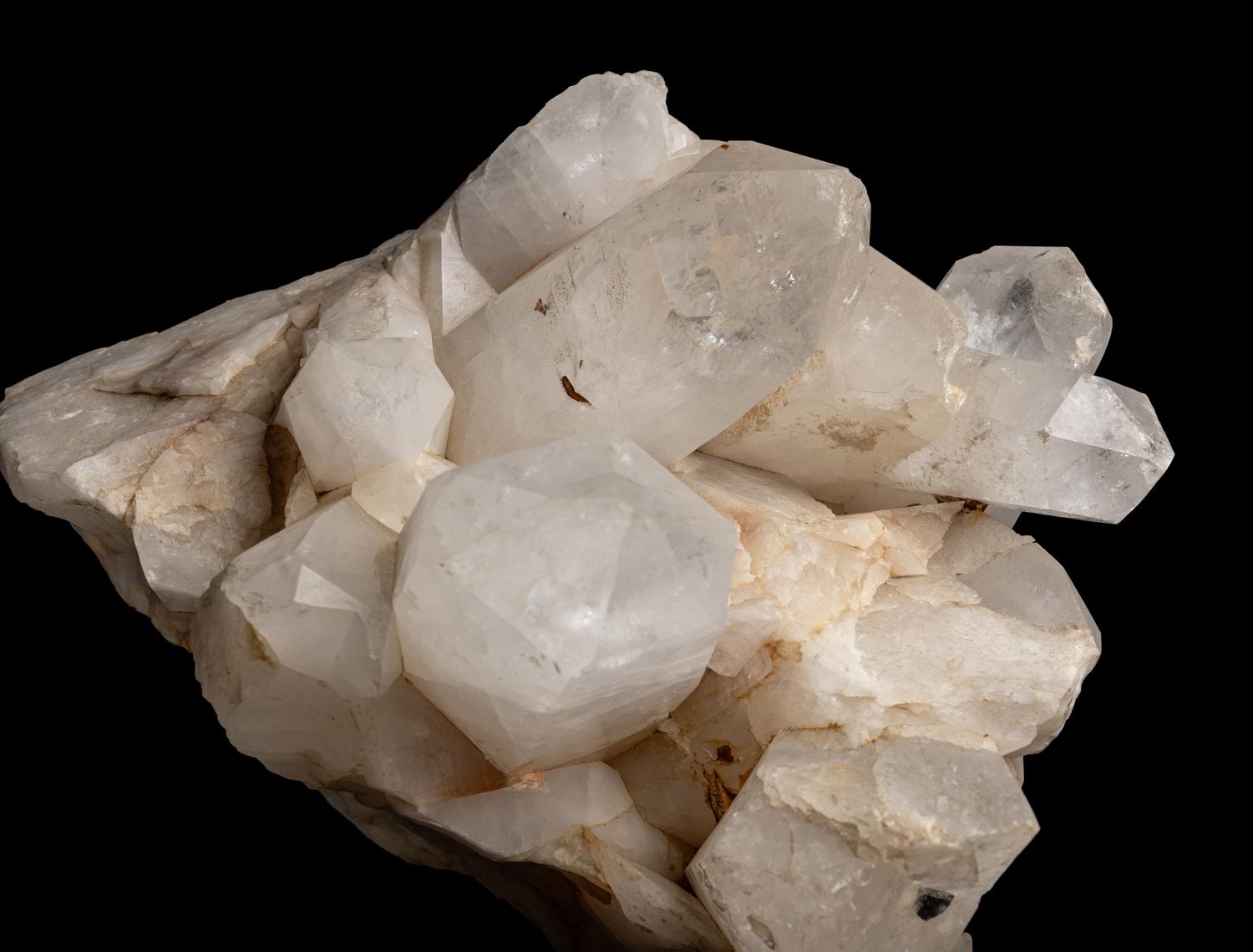 A Group of Four Large Quartz and Amethyst Specimens