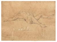 Study of a Foreshortened Male Nude