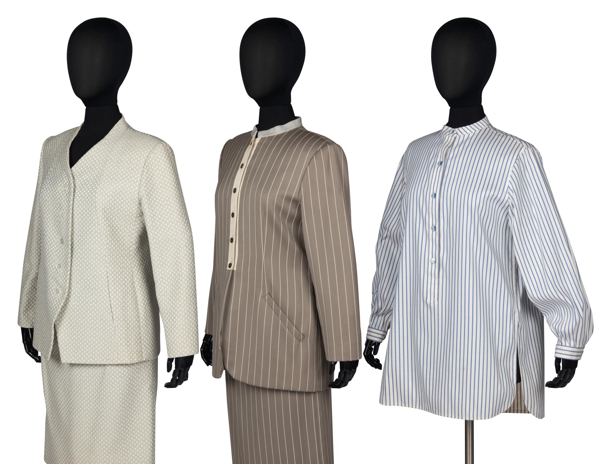 Two Skirt Suits and Two Blouses by Geoffrey Beene