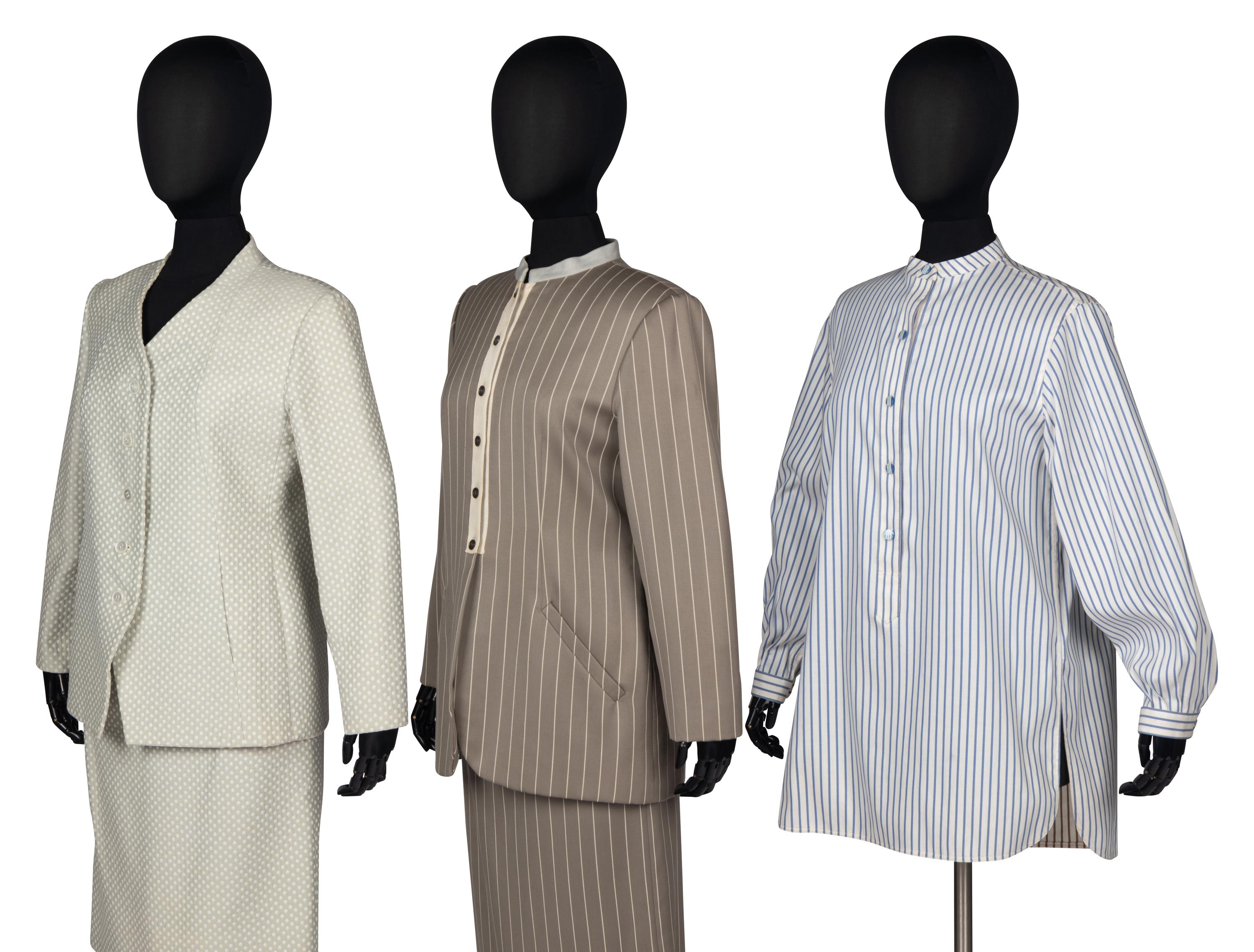 Two Skirt Suits and Two Blouses by Geoffrey Beene