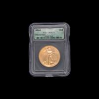 A 2000 Gold Eagle $50 1 oz. Gold Coin (ICG Graded MS70)