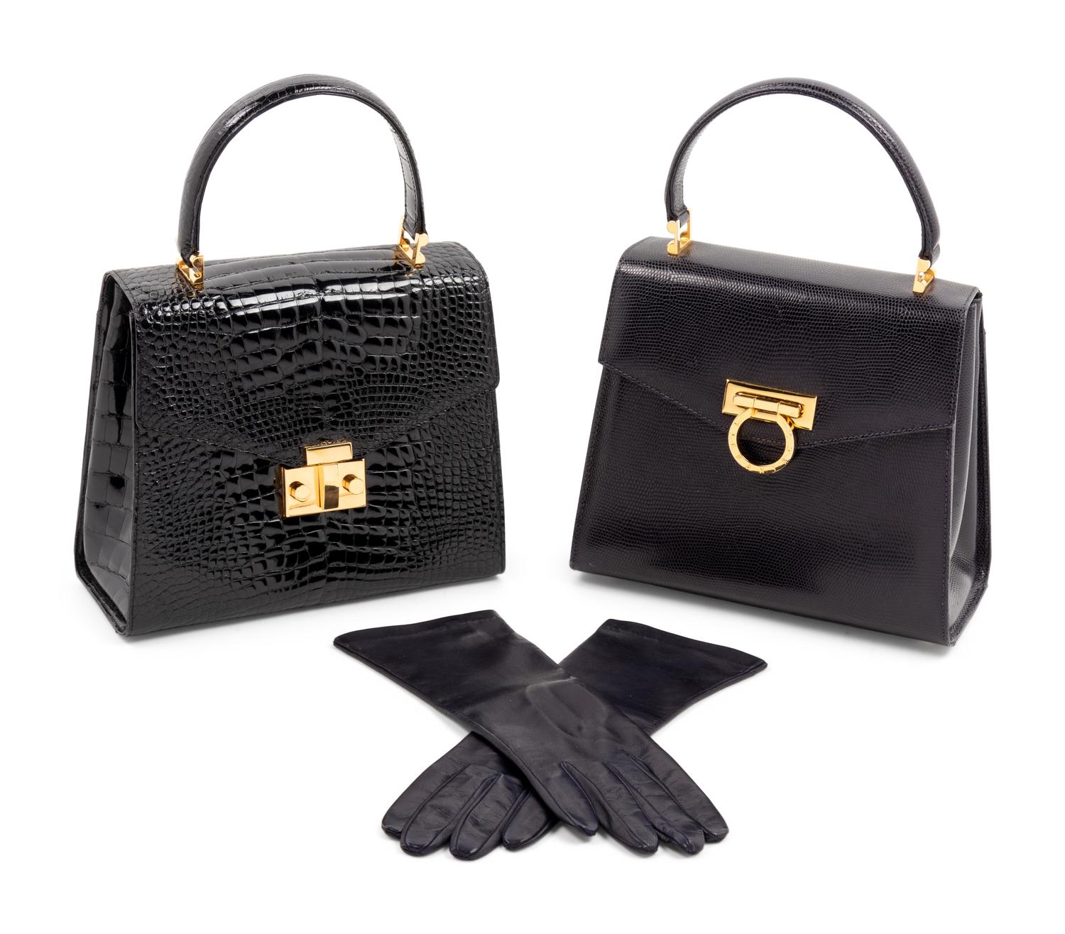 Two Tiffany & Co Flap Bags and One Pair of Gloves, 2010s