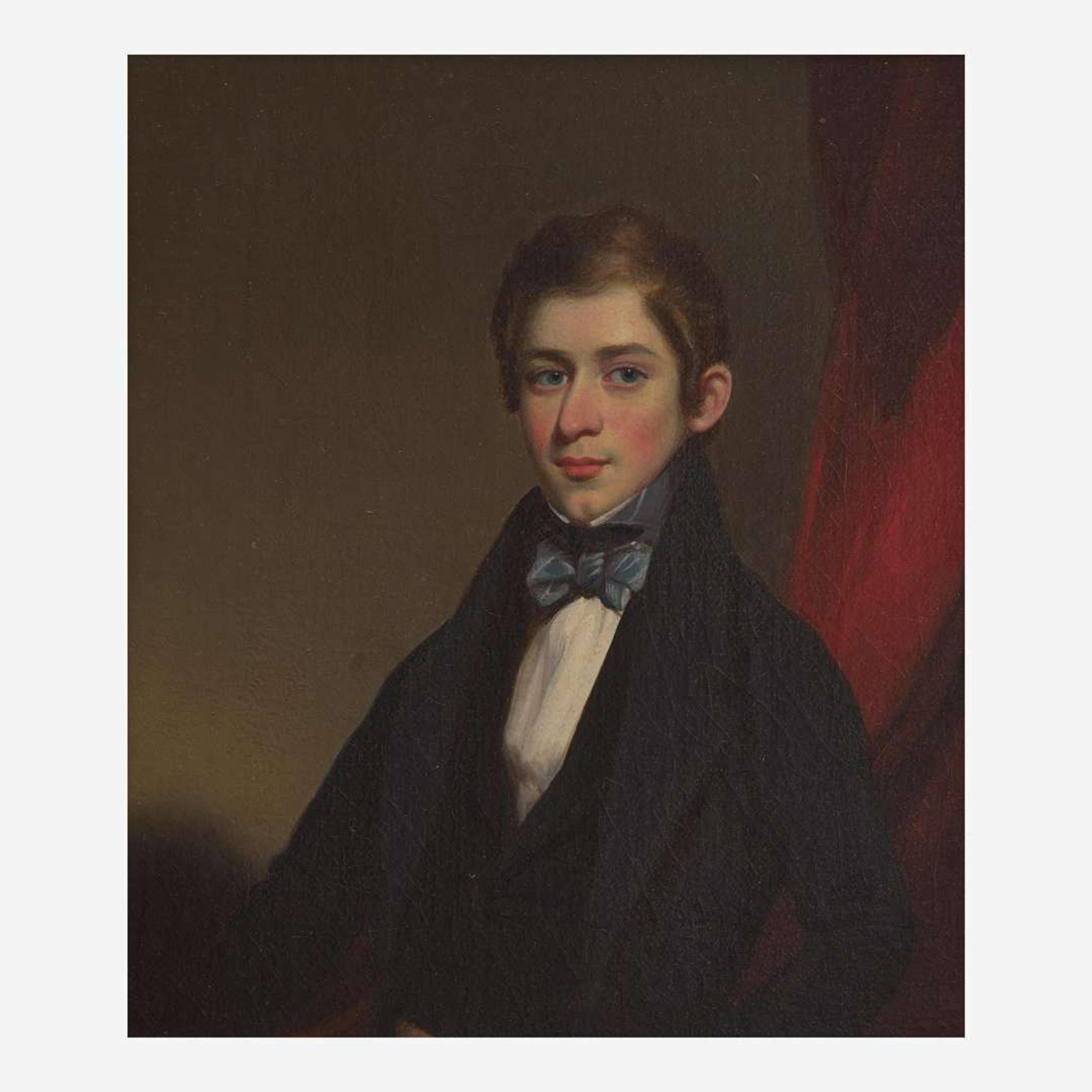 Lam Qua (Chinese, 1801-1860) Portrait of Silas Weir Lewis (1819-1888) of Philadelphia, PA, circa 1840