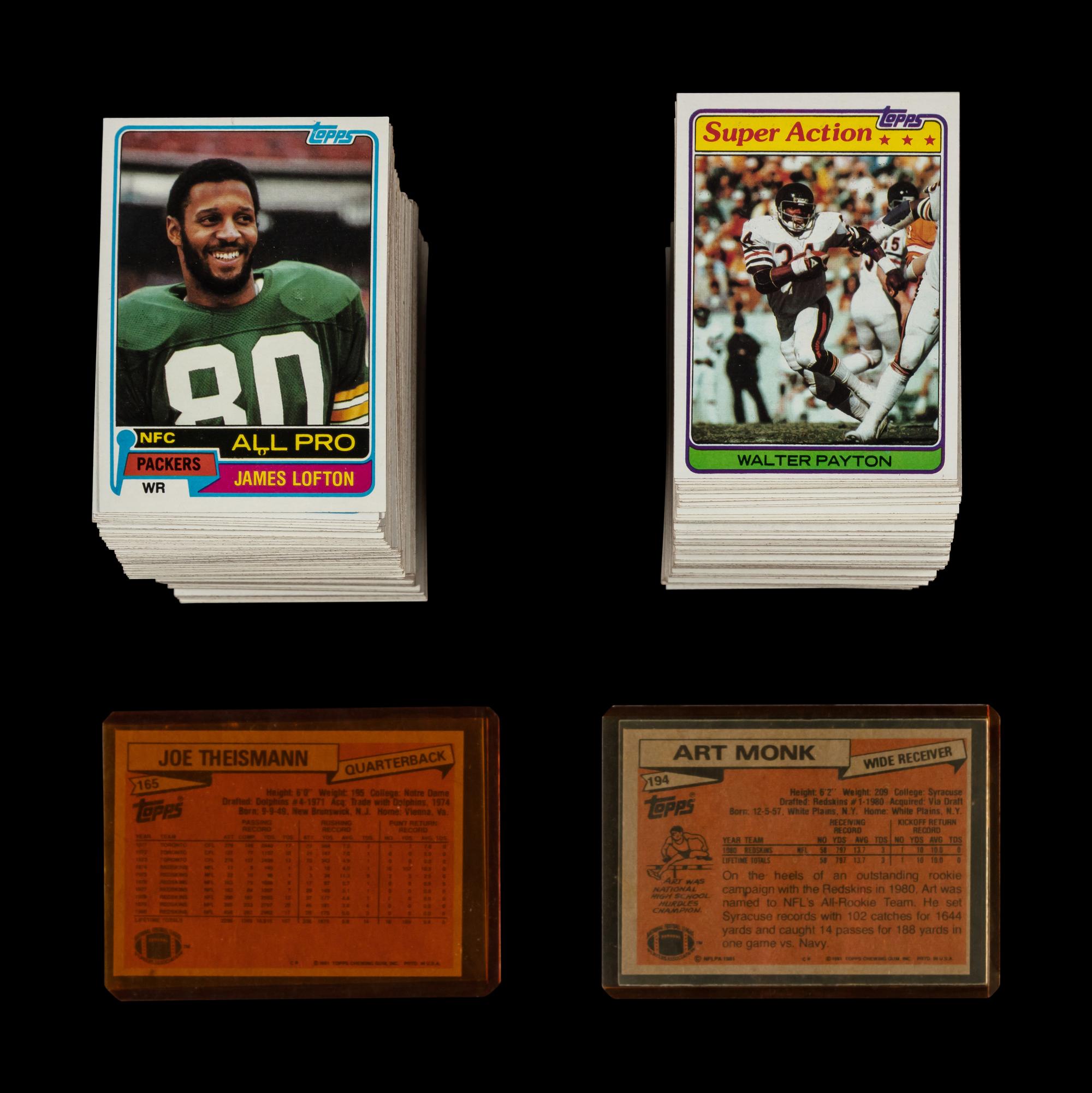 A Complete Set of 1981 Topps Football Cards With PSA Graded Joe Montana Rookie